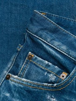 Dsquared2 Jean à effet usé Soldes jeans droits femme 15 Dsquared2 jean à effet usé