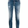 Dsquared2 jean skinny à effet taches de peinture