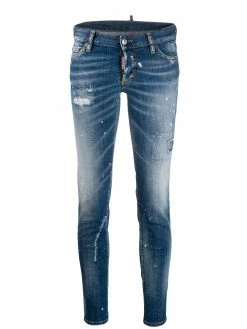 Dsquared2 jean skinny à effet taches de peinture