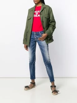 Dsquared2 jean skinny à effet taches de peinture