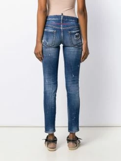 Dsquared2 jean skinny à effet taches de peinture