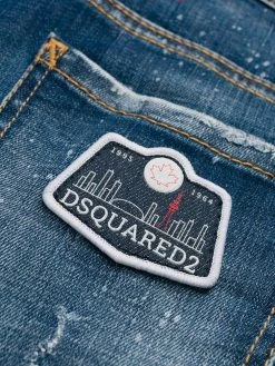 Dsquared2 jean skinny à effet taches de peinture