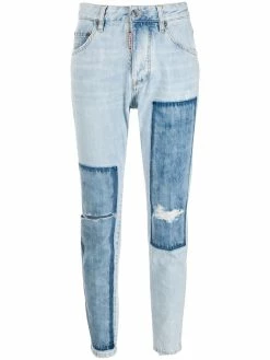 Dsquared2 jean fuselé bicolore