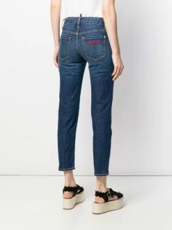 Prix Dynamité Dsquared2 Jean à logo appliqué jeans courts femme 12 Dsquared2 jean à logo appliqué