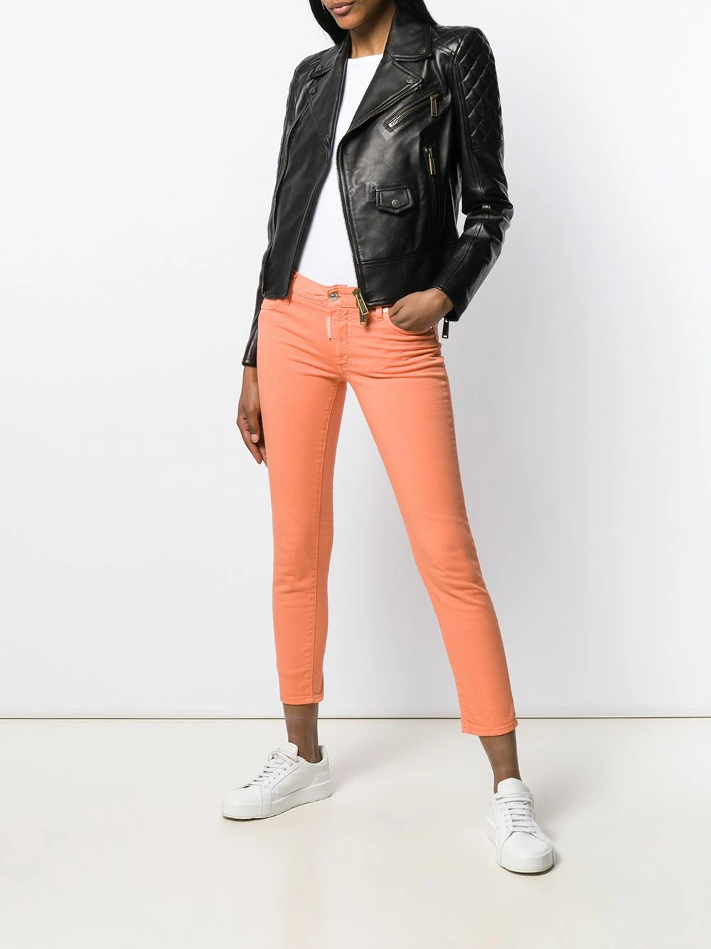 Dsquared2 Jean skinny à logo appliqué Meilleur Prix Garanti jeans skinny femme 4 Dsquared2 jean skinny à logo appliqué