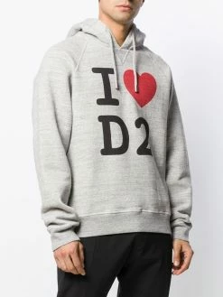 Dsquared2 sweat à capuche I Love D2