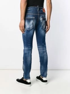 Dsquared2 jean délavé à effet taches de peinture