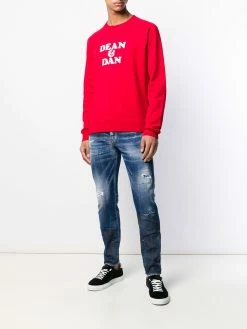 Dsquared2 jean délavé à effet taches de peinture