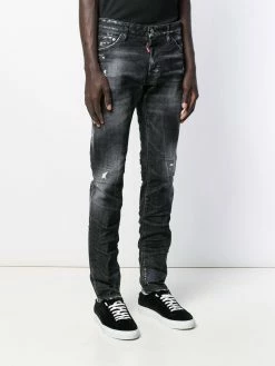 Dsquared2 Première Qualité Jean à effet froissé jeans slim homme 11 Dsquared2 jean à effet froissé