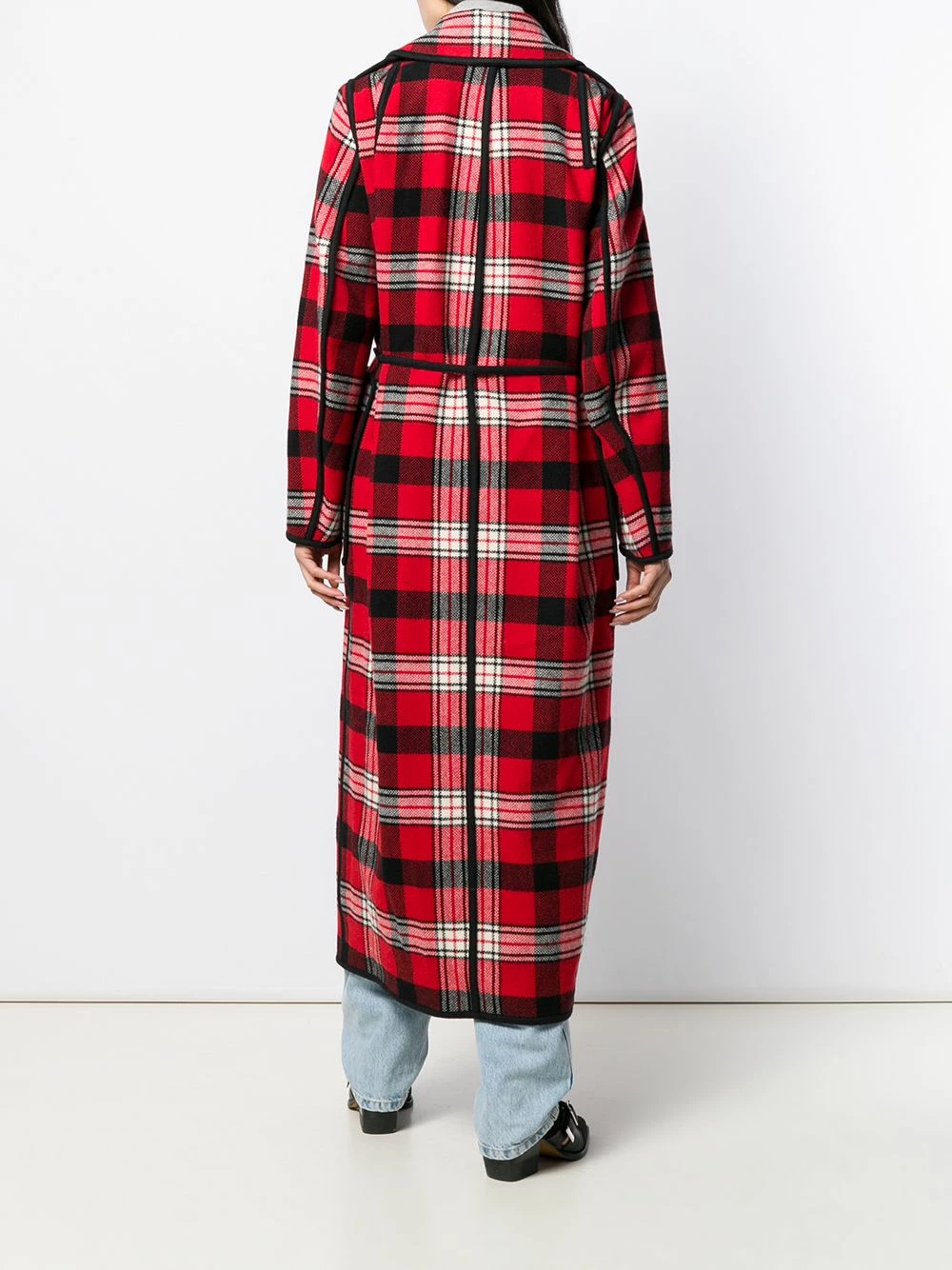 Meilleur Prix Garanti Dsquared2 Manteau long à carreaux manteaux croisés & cabans femme 6 Dsquared2 manteau long à carreaux