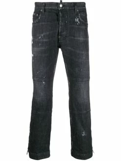 Dsquared2 jean slim à effet usé