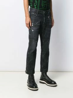 Dsquared2 jean slim à effet usé