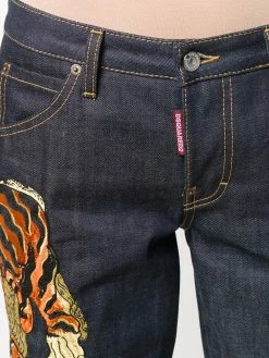 Dsquared2 Jean crop à broderies Prix Légers jeans courts femme 13 Dsquared2 jean crop à broderies
