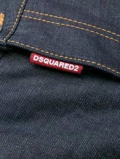 Dsquared2 Jean crop à broderies Prix Légers jeans courts femme 15 Dsquared2 jean crop à broderies