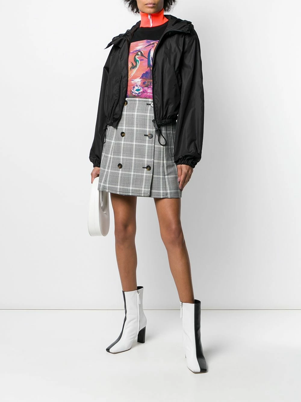 Discount En Ligne Dsquared2 Veste à logo imprimé et capuche vestes bomber femme 4 Dsquared2 veste à logo imprimé et capuche