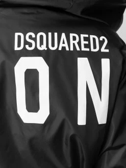 Discount En Ligne Dsquared2 Veste à logo imprimé et capuche vestes bomber femme 15 Dsquared2 veste à logo imprimé et capuche