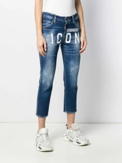 Dsquared2 jean ICON crop à logo