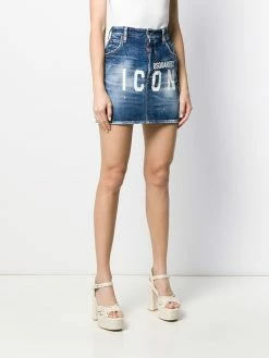 Dsquared2 jupe ICON en jean à logo