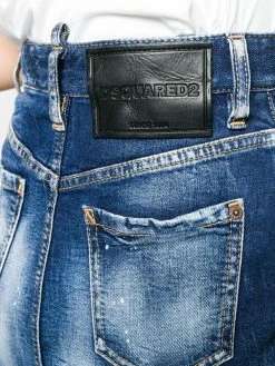 Dsquared2 jupe ICON en jean à logo