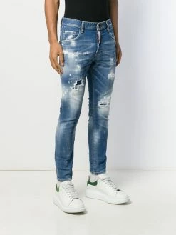 Dsquared2 jean slim à effet usé