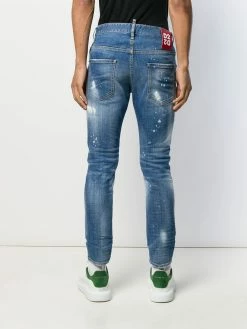 Dsquared2 jean slim à effet usé