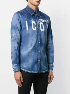 Dsquared2 Rabais Veste en denim ICON chemises homme 11 Dsquared2 veste en denim ICON