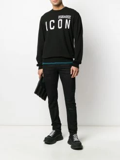 Dsquared2 pull en maille intarsia ICON