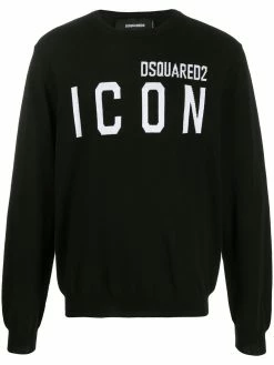 Dsquared2 pull en maille intarsia ICON