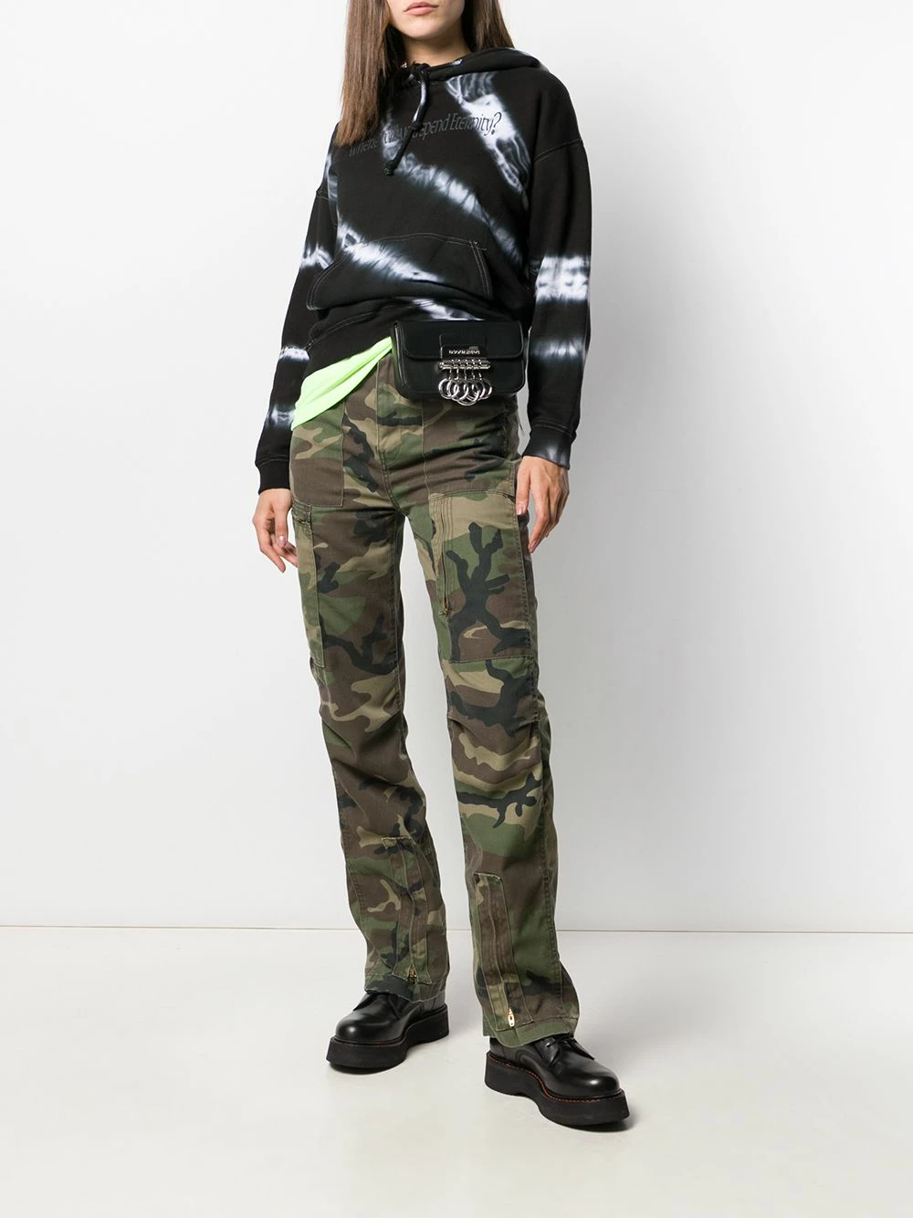 Prix Bradés Dsquared2 Sac banane à détails d'anneaux sacs banane femme 4 Dsquared2 sac banane à détails d'anneaux