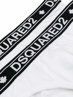 Dsquared2 lot de deux slips à bande logo