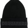 Dsquared2 bonnet nervuré à patch logo