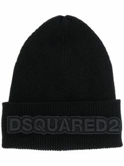 Dsquared2 bonnet nervuré à patch logo