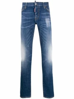 Dsquared2 jean slim à effet usé