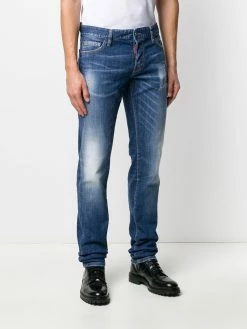 Dsquared2 jean slim à effet usé