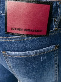 Dsquared2 jean slim à effet usé