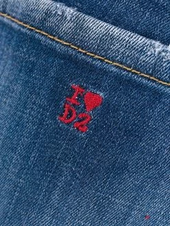 Dsquared2 jean slim à effet usé