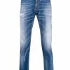 Soldes Dsquared2 Jean droit à détails de taches d'encre jeans regular & jeans droits homme 2 Dsquared2 jean droit à détails de taches d'encre