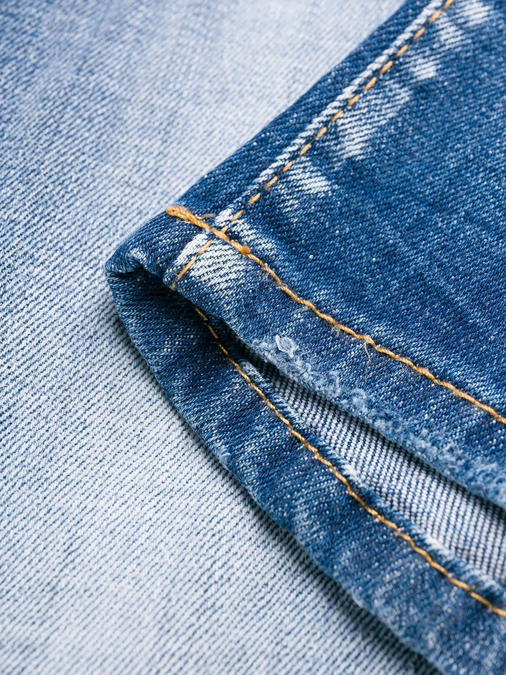 Soldes Dsquared2 Jean droit à détails de taches d'encre jeans regular & jeans droits homme 9 Dsquared2 jean droit à détails de taches d'encre