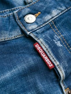 Dsquared2 Jean Cool Girl à effet taches de peinture Prix Jamais Vus jeans droits femme 14 Dsquared2 jean Cool Girl à effet taches de peinture