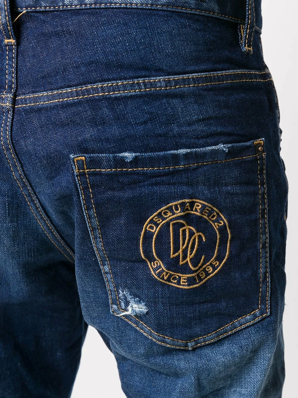 Se Vend Bas Prix Dsquared2 Jean slim à effet délavé jeans skinny femme 7 Dsquared2 jean slim à effet délavé