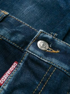 Se Vend Bas Prix Dsquared2 Jean slim à effet délavé jeans skinny femme 14 Dsquared2 jean slim à effet délavé