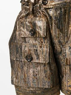 Dsquared2 short à effet métallisé