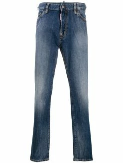 Dsquared2 jean slim à effet usé