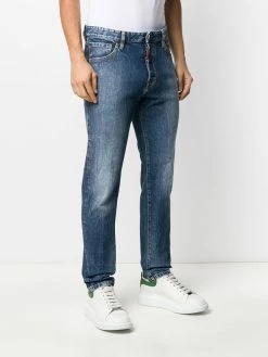 Dsquared2 Jean droit à effet délavé Meilleure qualité jeans regular & jeans droits homme 11 Dsquared2 jean droit à effet délavé