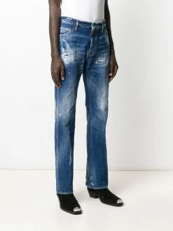 Dsquared2 Première Qualité Jean droit à effet usé jeans regular & jeans droits homme 11 Dsquared2 jean droit à effet usé