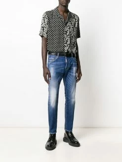 Dsquared2 jean slim à effet usé