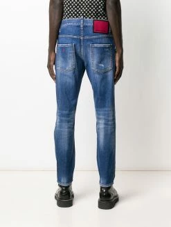 Dsquared2 jean slim à effet usé