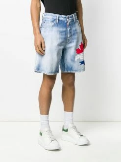 Dsquared2 bermuda en denim à logo imprimé