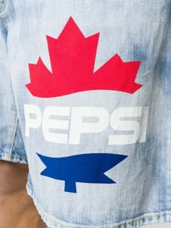 Dsquared2 bermuda en denim à logo imprimé