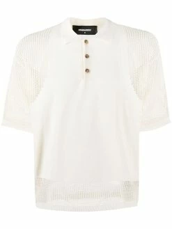 Dsquared2 polo à insert en mesh